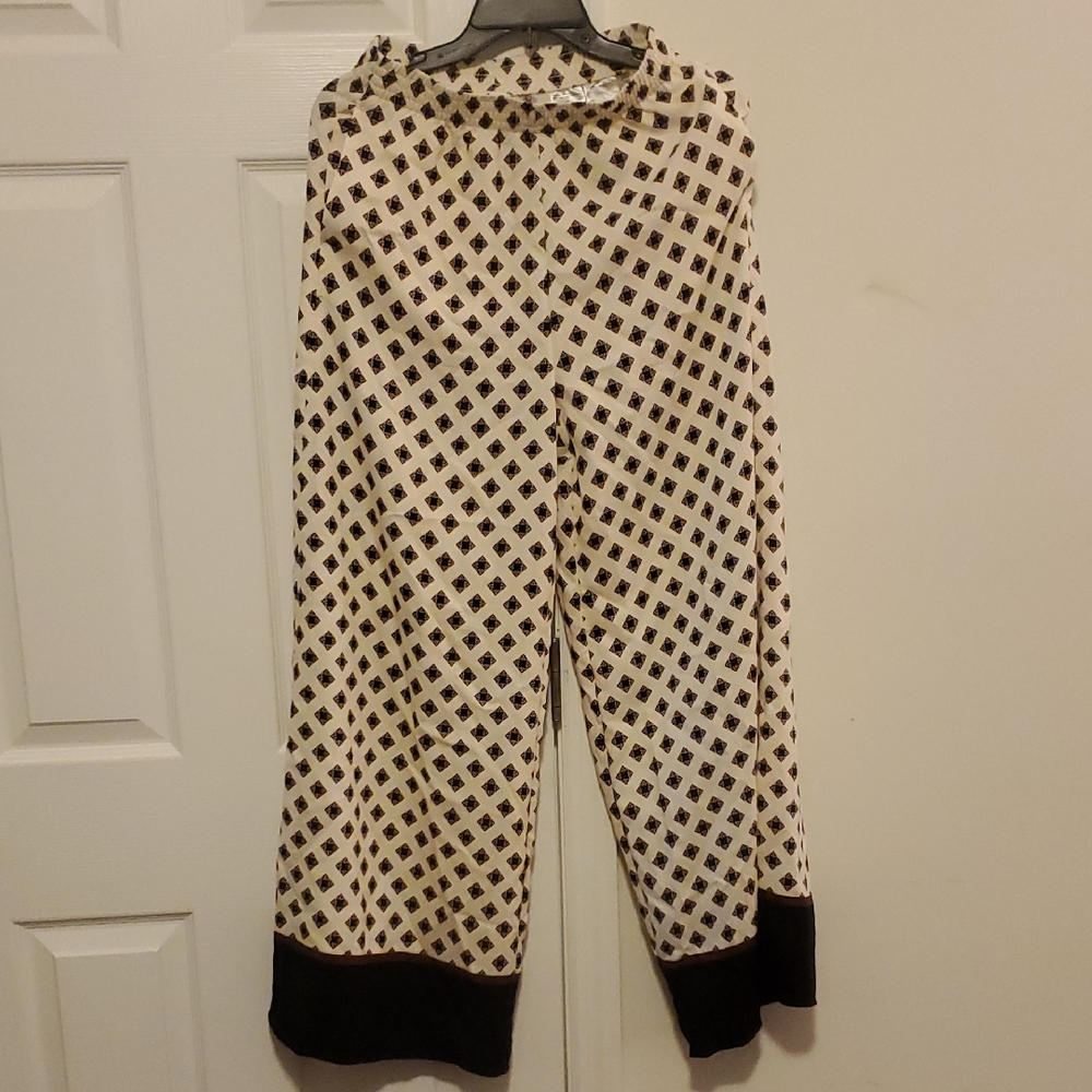 H&M Wide Leg Black and White Jumpsuit